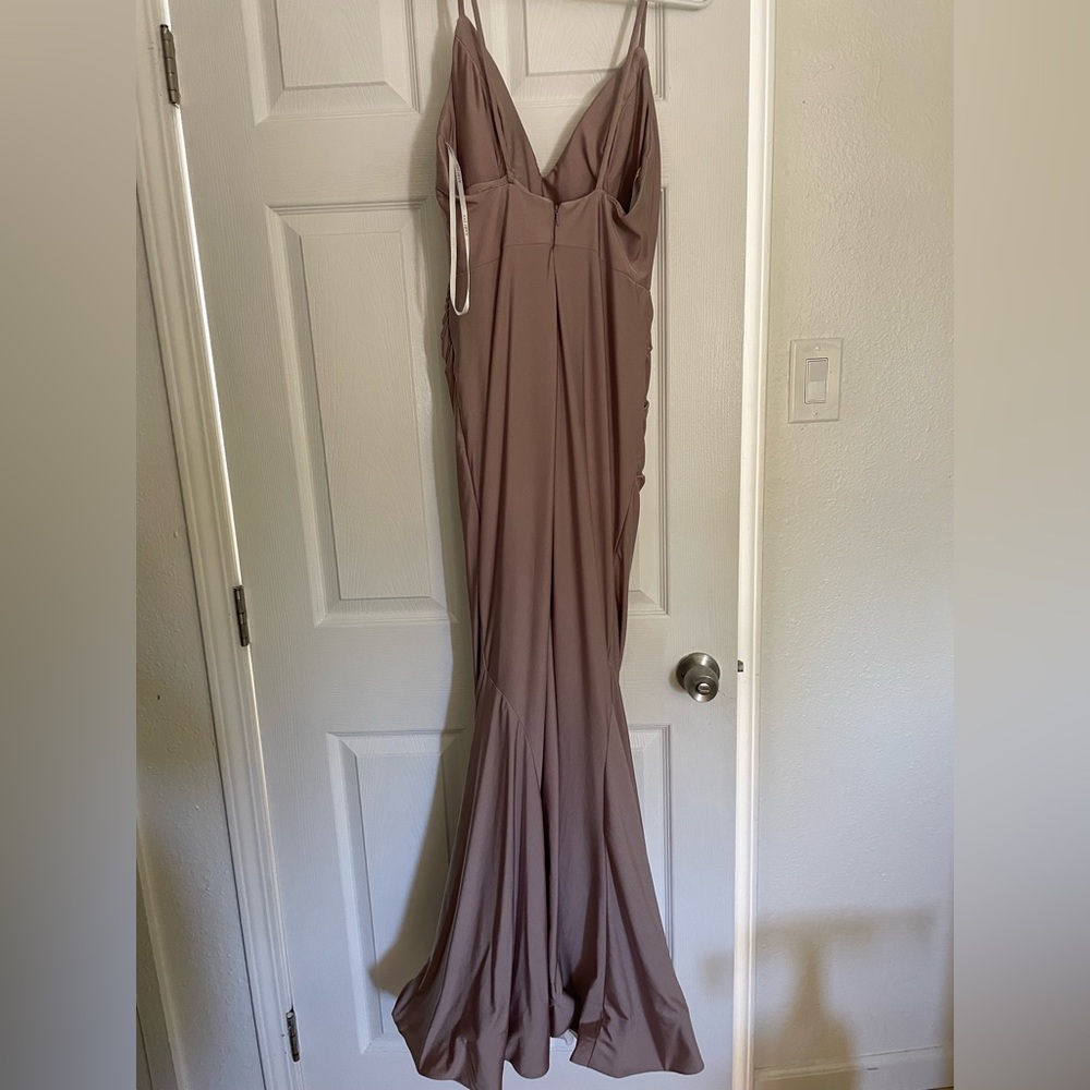 Bari Jay Women's Blush Evening Gown - Picture 4 of 5